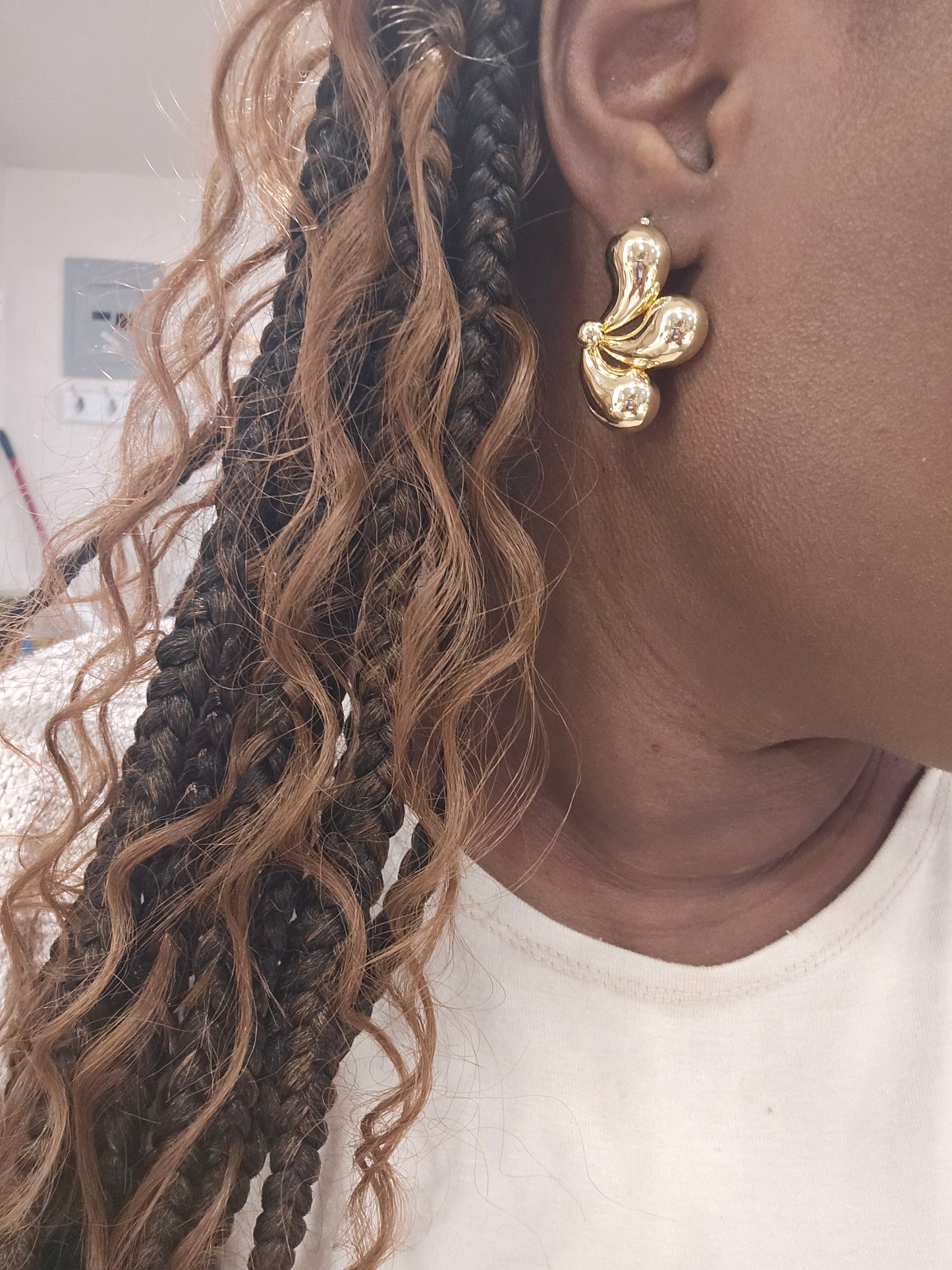 "Three Times a Charm" Teardrop Earrings