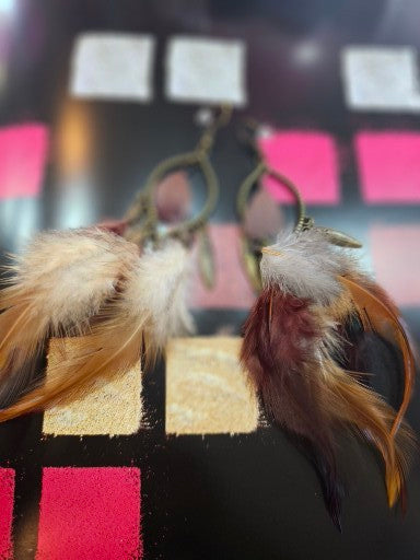 So Fly Feathered Earrings