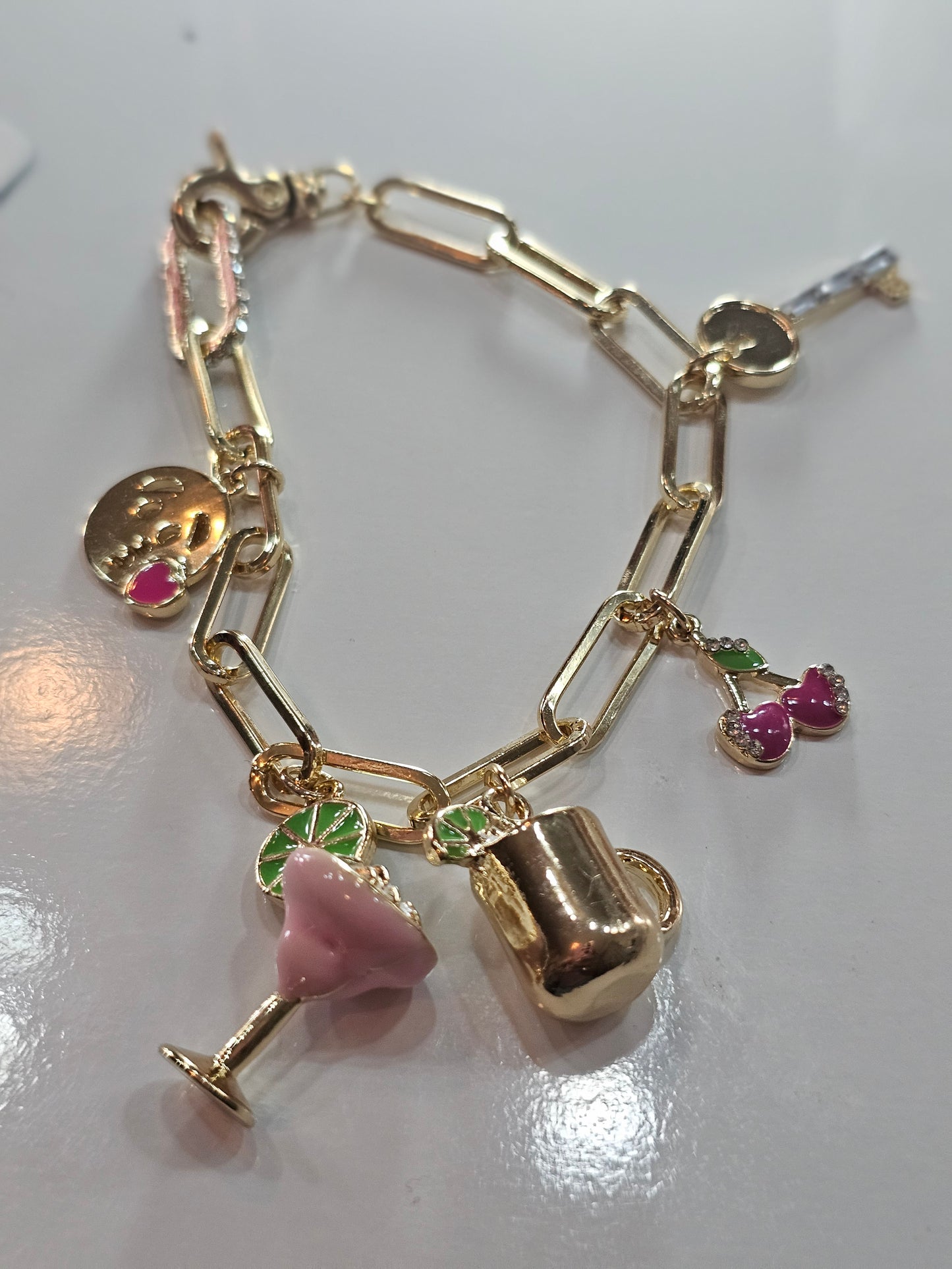 Girls Like to Have Fun Charms Bangle