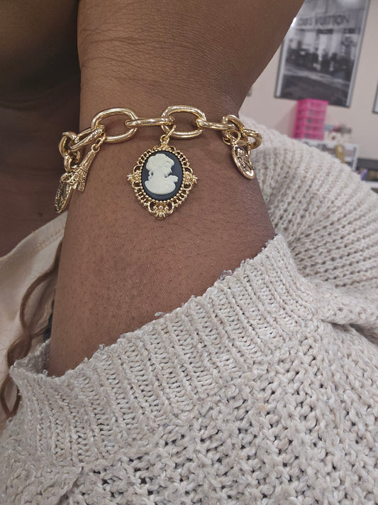 "Vintage is Mines" Charm Bangles