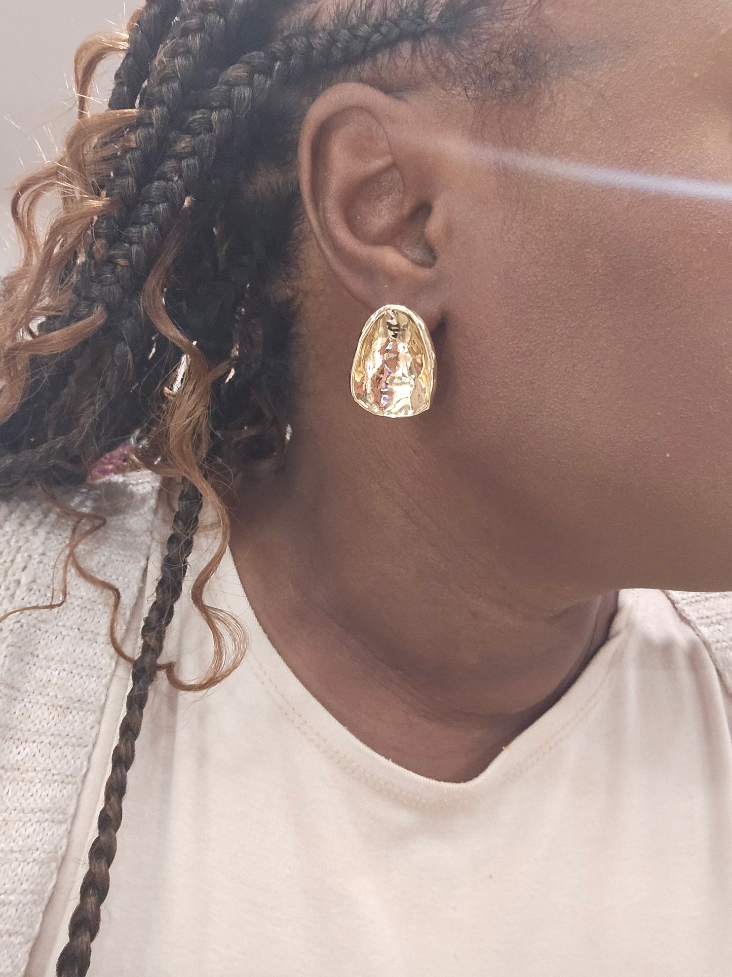 "Too Young & Classi" Textured Stud Earrings