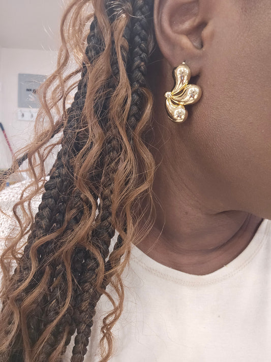 "Three Times a Charm" Teardrop Earrings