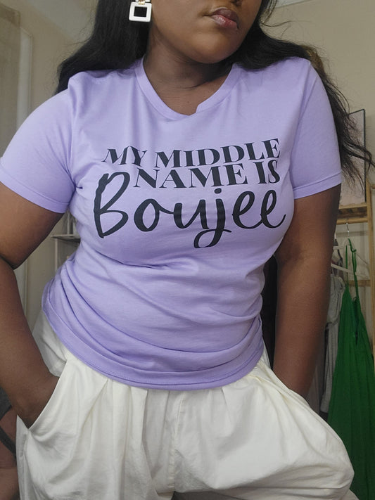 "My Middle Name is BOUGEE" Tee