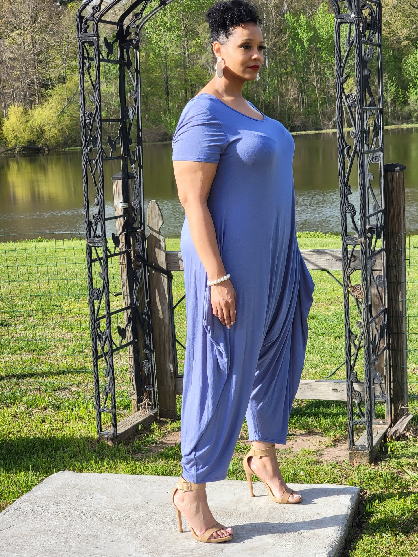 Classi & Curvy "Classi Boho Harem" Jumpsuit