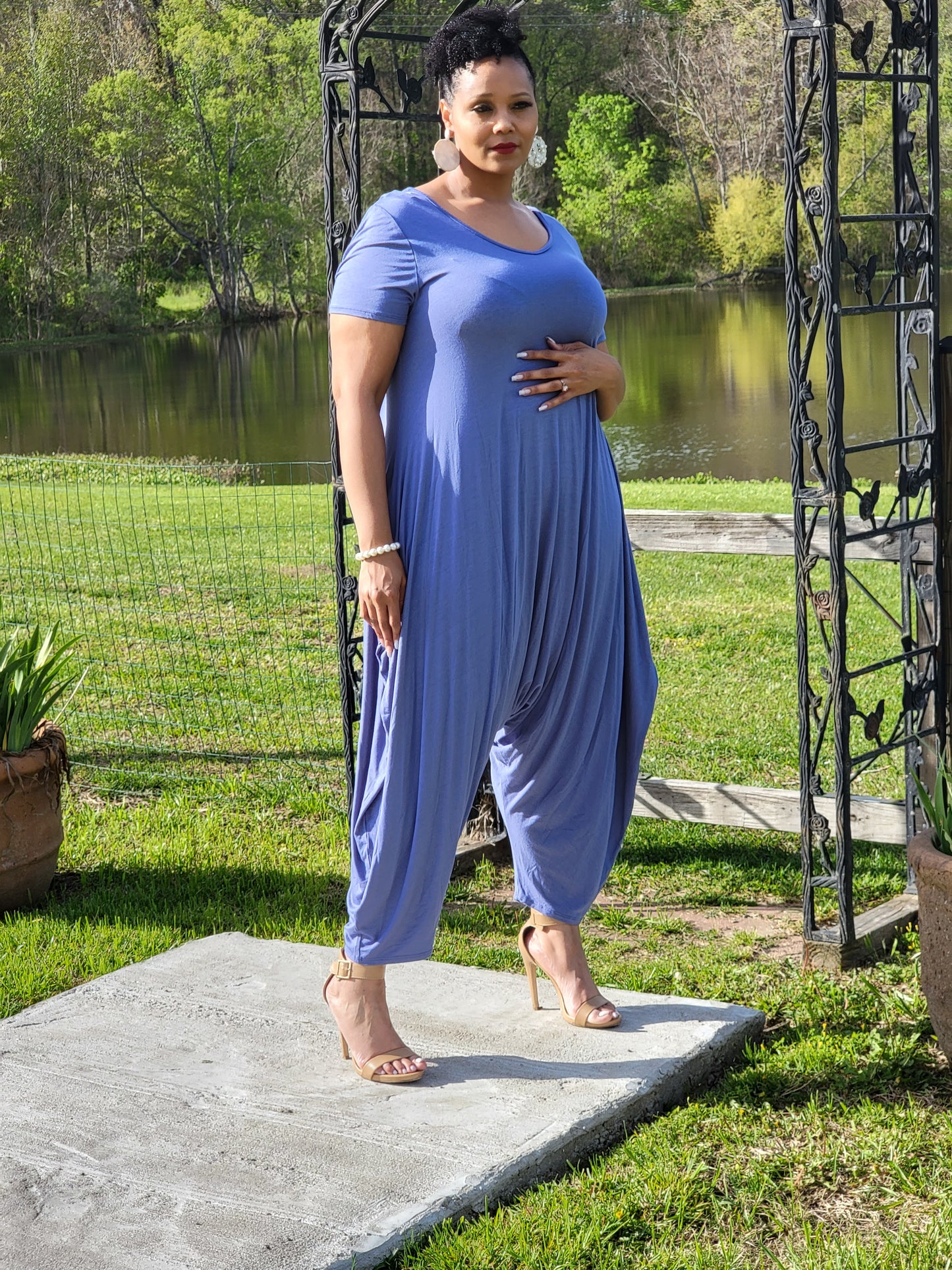 Classi & Curvy "Classi Boho Harem" Jumpsuit