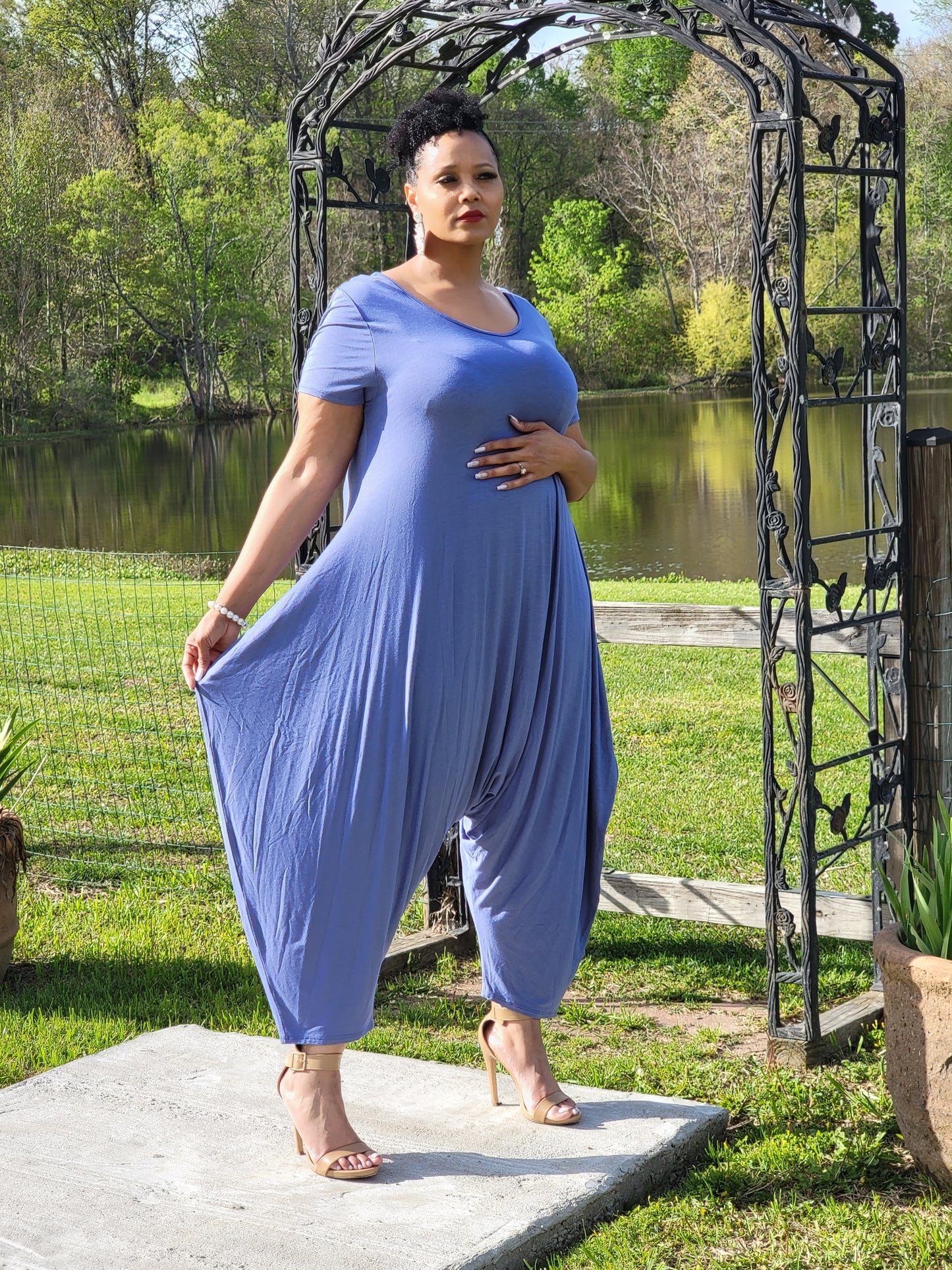 Classi & Curvy "Classi Boho Harem" Jumpsuit