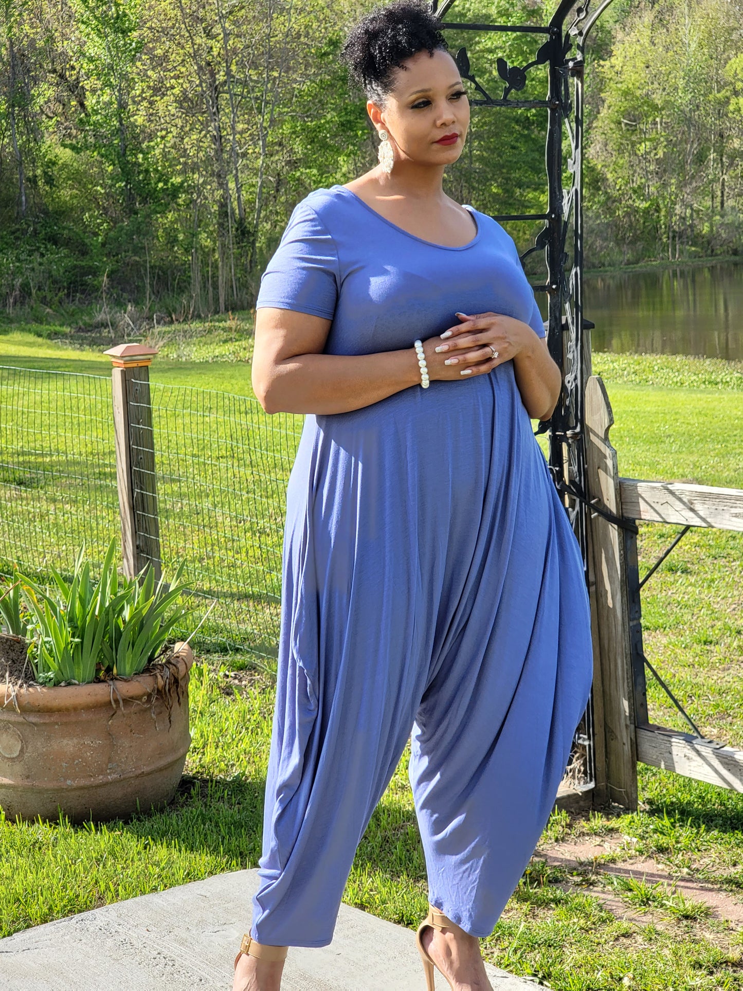 Classi & Curvy "Classi Boho Harem" Jumpsuit